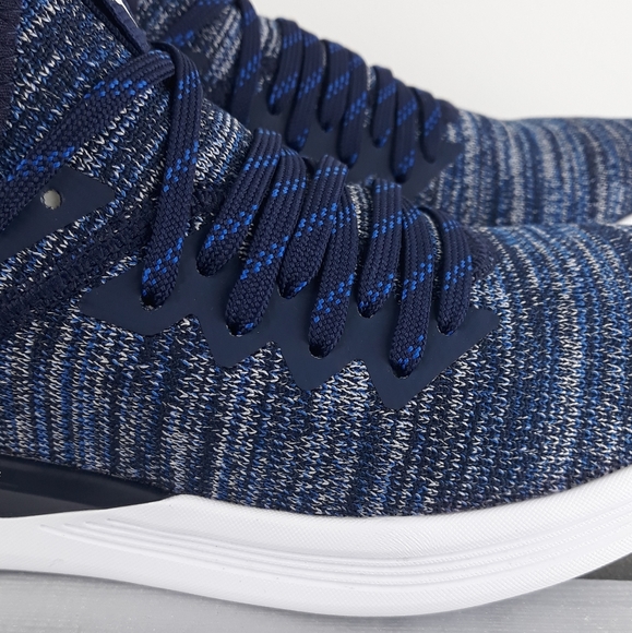 Big Kids Puma Navy Blue Ignite Flash Evoknit - Picture 2 of 7